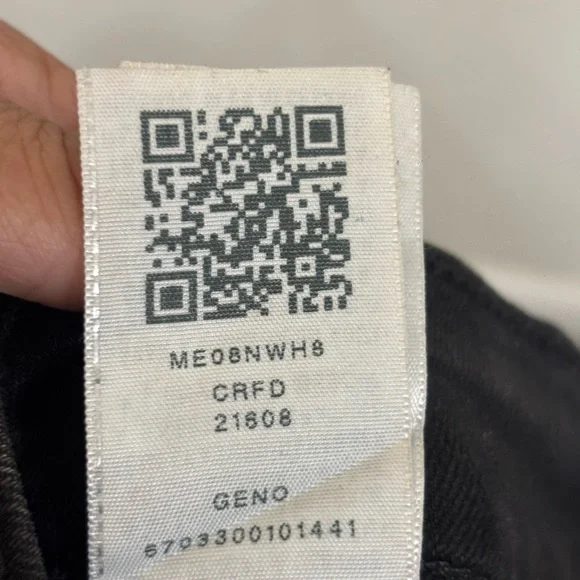 True Religion Geno Relaxed Slim Black Distressed Moto Jean Y2K Grunge Streetwear - Picture 11 of 13